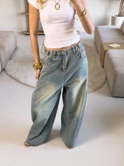 Balloon jeans Amber blauw