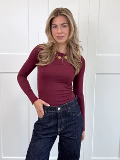 Basic Top Elise bordeaux