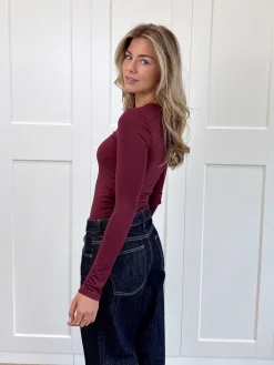Basic Top Elise bordeaux