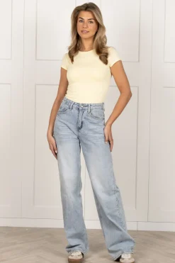 Basic top Iris geel
