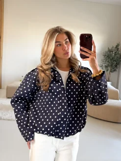 Bente polkadots jacket navi