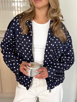 Bente polkadots jacket navi