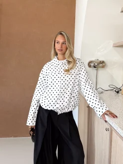 Bente polkadots jacket wit