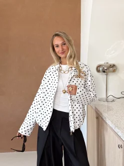 Bente polkadots jacket wit