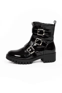 Biker boots lak