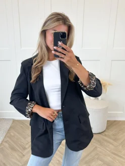 Blazer Fleur leopard
