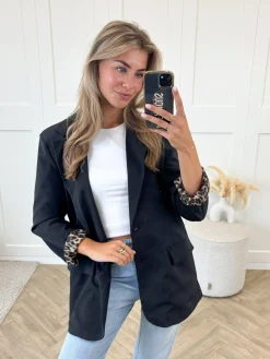 Blazer Fleur leopard