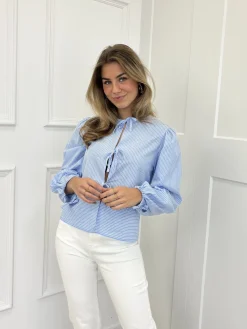 Blouse Aimee striped blauw