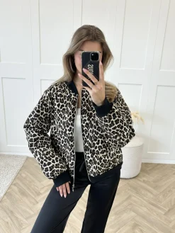 Bomberjacket leopard