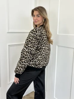 Bomberjacket leopard