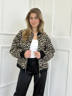 Bomberjacket leopard