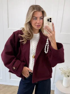Coat Angel bordeaux