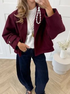 Coat Angel bordeaux