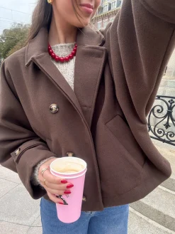 Coat Angel bruin
