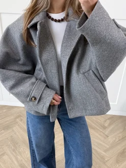 Coat Angel grijs