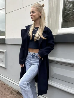 Coat Lisa marineblauw