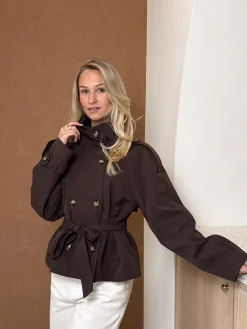 Demi trenchcoat bruin