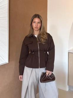 Dorien jas bruin