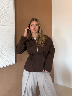 Dorien jas bruin