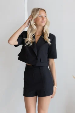 Elegant short Mila zwart