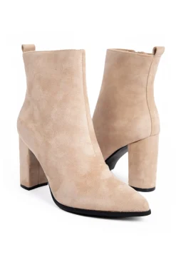 Enkellaars Dionne beige