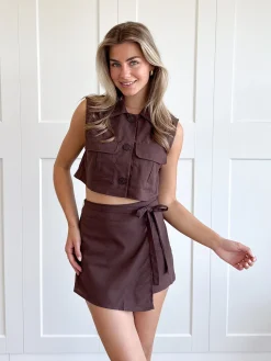 Gilet Sofie bruin
