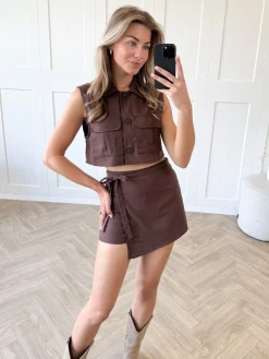 Gilet Sofie bruin