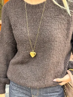 Gold heart ketting