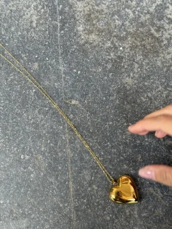 Gold heart ketting