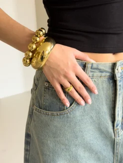 Gouden bold bangle