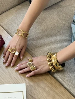 Gouden bold bangle