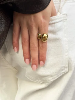 Gouden Chunky ring