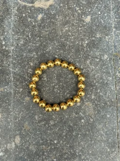 Goudkleurige kralen armband