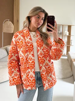 Jas Doortje oranje