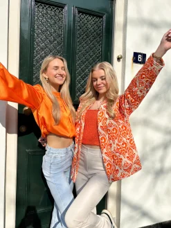 Jas Doortje oranje