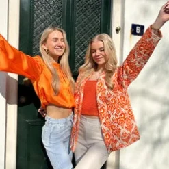 Jas Doortje oranje