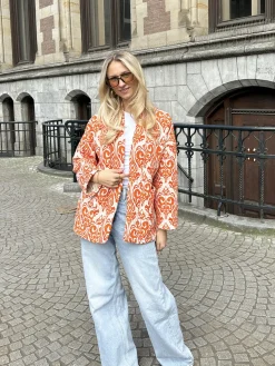 Jas Doortje oranje
