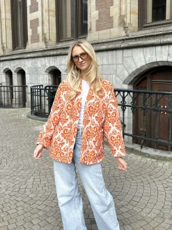 Jas Doortje oranje