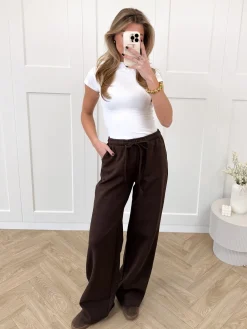 Joggingbroek Melina bruin