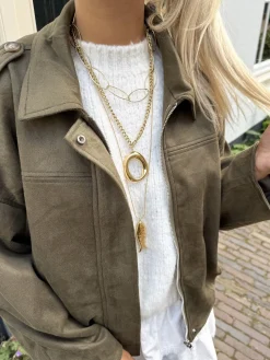 Ketting met vis bedel