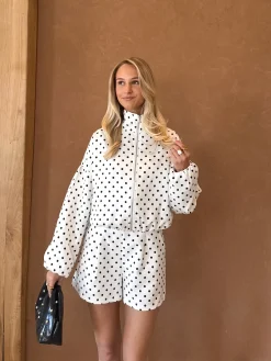 Kiki Polkadots jasje wit