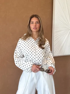 Kiki Polkadots jasje wit