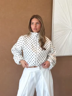 Kiki Polkadots jasje wit