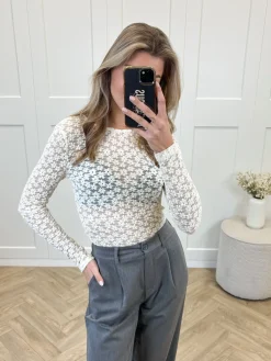 Lace top Gina off white