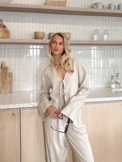 Linnen Blouse Loïs beige