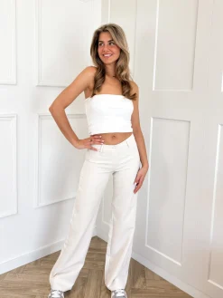 Low waist pantalon Anouk beige