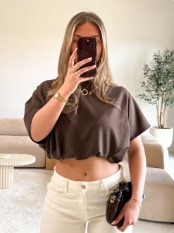 Mia tshirt bruin