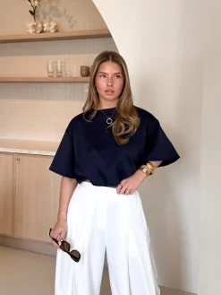 Mia tshirt navy blauw