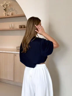 Mia tshirt navy blauw
