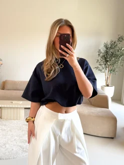 Mia tshirt navy blauw